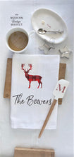 Load image into Gallery viewer, Christmas Tea Towel - Custom Tea Towel - Farmhouse Christmas -Personalized Tea Towel
