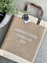 Load image into Gallery viewer, City Custom Jute Tote Bag |Personalized Gift |Custom Market Bag |Apolis Style Bag
