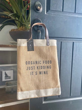 Load image into Gallery viewer, Quote Jute Bags|Organic Food|Beach Bag|IT&#39;S WINE|Gift for Her|Market Bag|Jute Tote bag|Shopping Bag|Burlap Bag|Farmhouse Bag|Grocery Bag
