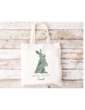 Load image into Gallery viewer, Easter Bag| Happy Easter Tote Bag|Custom Easter bag| Easter Gift| Bunny Bag |Gift for Kids| Personalize Easter Bag|Candy Tote Bag|
