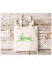 Load image into Gallery viewer, Personalize Easter bag| Happy Easter Bag|Boys Easter basket|Easter Gift|Bunny Bag|Gift for Kids|Custom Easter Bag|Girls Easter Basket|
