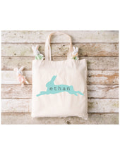 Load image into Gallery viewer, Personalized Easter bag| Happy Easter Bag|Custom Easter basket| Easter Gift| Bunny Bag |Gift for Kids| Custom Easter Bag|Candy Tote Bag|
